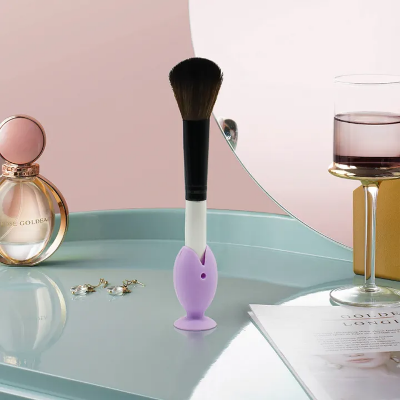 Picture of 3 pcs Tooth Brush Cover Caps Stand Cute Standing Portable Travel Toothbrush Head Cover Cute Fish Shape Silicone Suction Cup Toothbrush-The Asia Express-Multicolor
