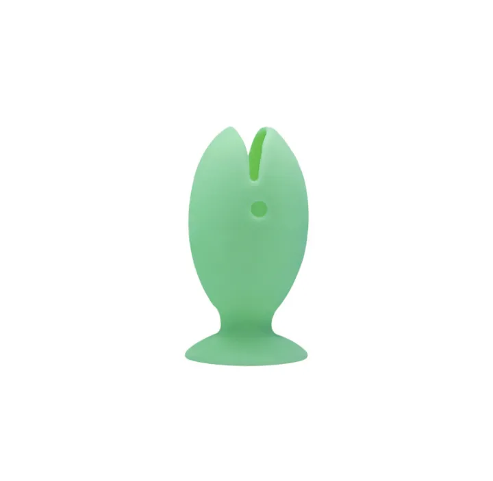 Picture of 3 pcs Tooth Brush Cover Caps Stand Cute Standing Portable Travel Toothbrush Head Cover Cute Fish Shape Silicone Suction Cup Toothbrush-The Asia Express-Multicolor