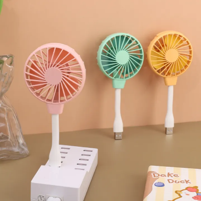 Picture of Mini Fan USB In-line Plug Silent Home Office Desk Laptop Strong Wind Cooling Fans Adjustable Summer Outdoor Portable Cooler Fan-The Asia Express-Multicolor
