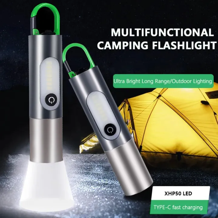 Picture of Multifunctional LED Flashlight XST-836 Work Light USB Rechargeable Camping Fishing Lantern Waterproof Zoom Torch KeyChain Lamp-The Asia Express-Multicolor