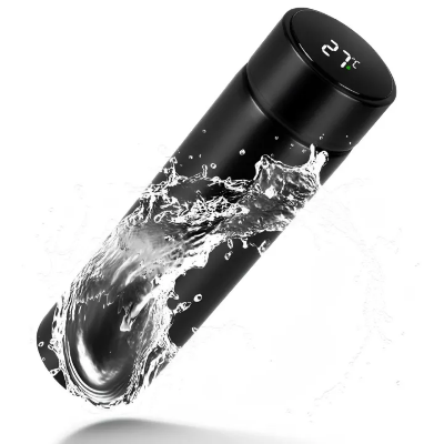 Picture of Stainless Steel Smart Water Bottle,Temperature Display,LED Digital Smart Vacuum Water Bottle,Touch Intelligent Temperature Display Vacuum Flasks 500ml -The Asia Express-Multicolor