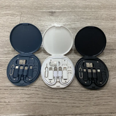 Picture of Data cable set storage box 60w fast charge data cable storage box Digital storage box mobile phone stand-The Asia Express-Multicolor