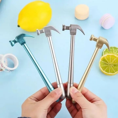 Picture of Imitation Metal Neutral Pen Hammer Shape Gel Pen Learning Office Stationery Graffiti Writing Tools Signature Pen New- The Asia Express-Multicolor