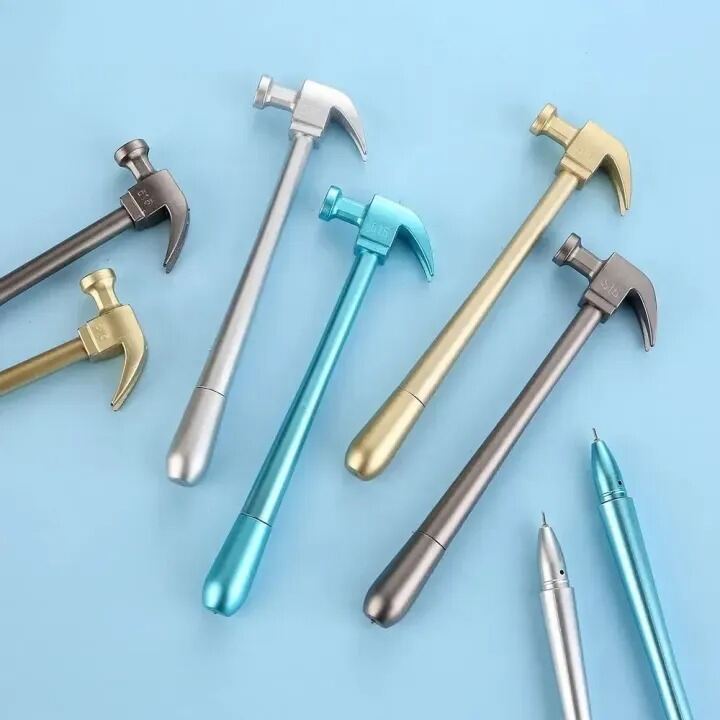 Picture of Imitation Metal Neutral Pen Hammer Shape Gel Pen Learning Office Stationery Graffiti Writing Tools Signature Pen New- The Asia Express-Multicolor