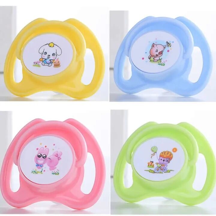 Picture of Baby Silicon Pacifier Butterfly Shape Hygenic Cap With Silicone Pacifier Animal Pattern- The Asia Express-Multicolor