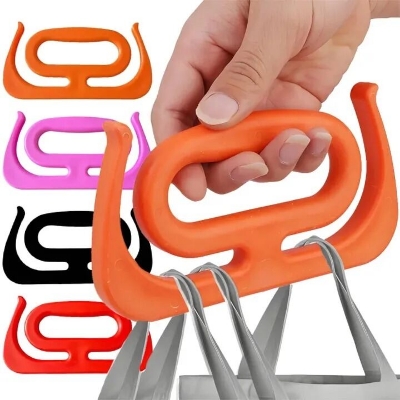 Picture of 2 Pcs Portable Bag Grip Grocery Bag Carrier Shopping Bag Carrier Grocery Bag Holder Multipurpose Clips Handle Carrier_The Asia Express-Multicolor