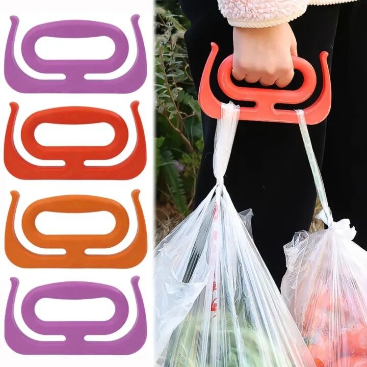 Picture of 2 Pcs Portable Bag Grip Grocery Bag Carrier Shopping Bag Carrier Grocery Bag Holder Multipurpose Clips Handle Carrier_The Asia Express-Multicolor