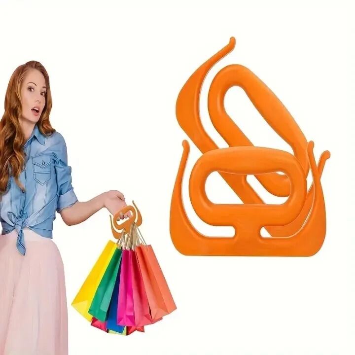 Picture of 2 Pcs Portable Bag Grip Grocery Bag Carrier Shopping Bag Carrier Grocery Bag Holder Multipurpose Clips Handle Carrier_The Asia Express-Multicolor