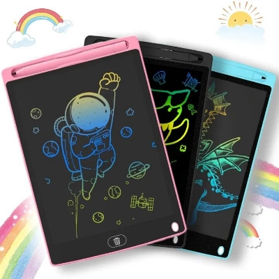 Picture of 12 Inch LCD Writing Tablet Drawing Board Kids Graffiti Sketchpad Toys Handwriting Blackboard Magic Drawing Boards Toy Gift-The Asia Express-Multicolor