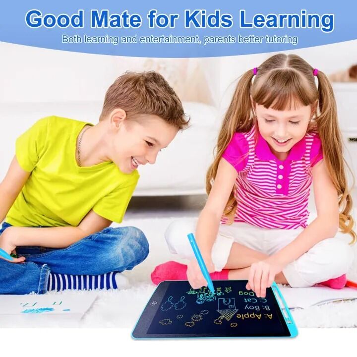 Picture of 12 Inch LCD Writing Tablet Drawing Board Kids Graffiti Sketchpad Toys Handwriting Blackboard Magic Drawing Boards Toy Gift-The Asia Express-Multicolor