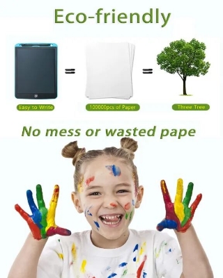 Picture of 12 Inch LCD Writing Tablet Drawing Board Kids Graffiti Sketchpad Toys Handwriting Blackboard Magic Drawing Boards Toy Gift-The Asia Express-Multicolor