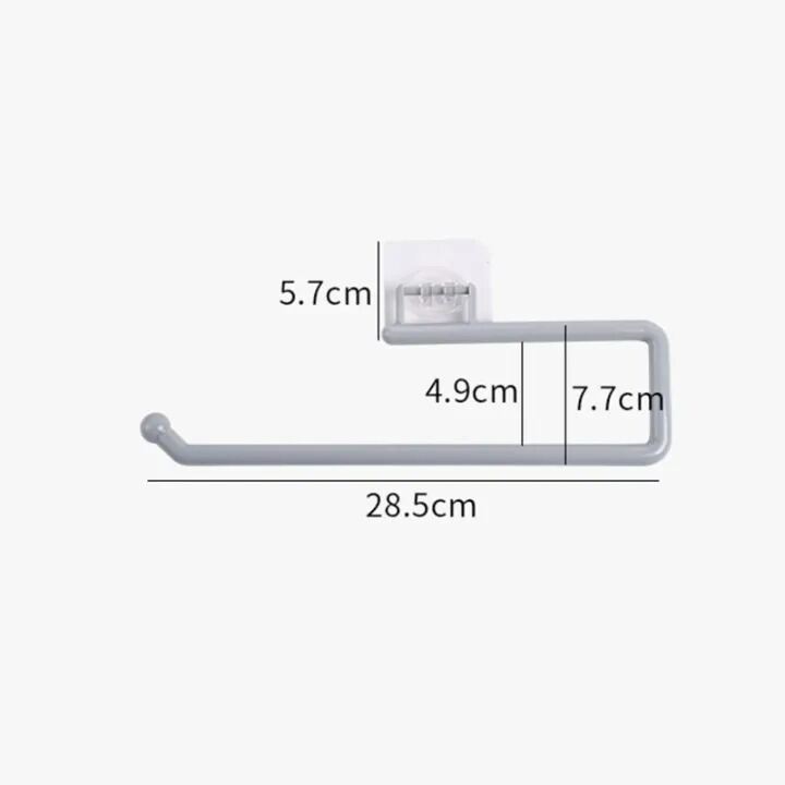 Picture of Punchfree Kitchen Paper Towel Rack Holder Paper Roll Rack Hanger Rag Storage Rack Wallmounted Towel Kitchen Bathroom Accessories-The Asia Express-Multicolor