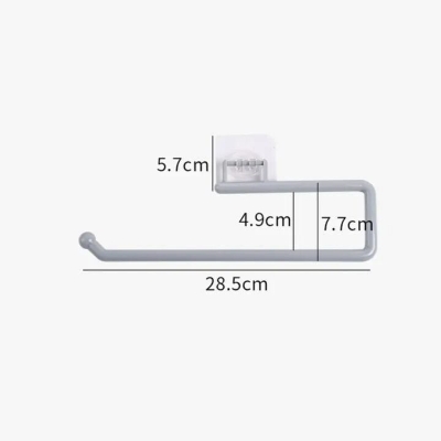 Picture of Punchfree Kitchen Paper Towel Rack Holder Paper Roll Rack Hanger Rag Storage Rack Wallmounted Towel Kitchen Bathroom Accessories-The Asia Express-Multicolor