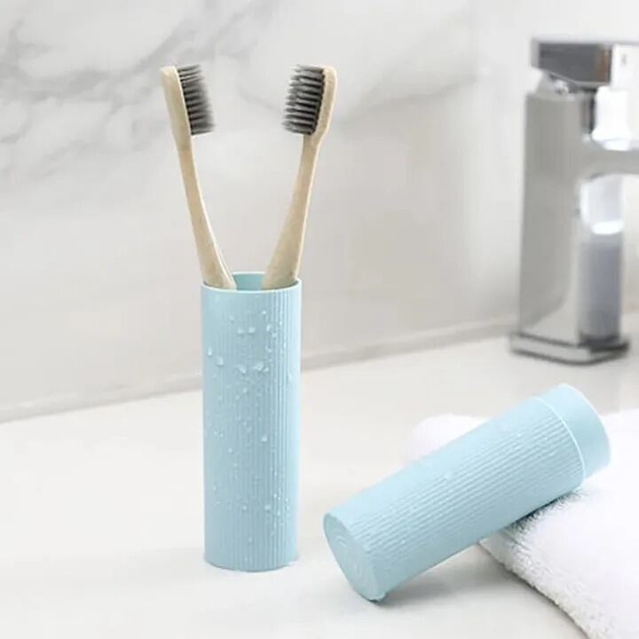 Picture of Travel Portable Toothbrush Cup Bathroom Toothpaste Holder Storage Case Organizer Toiletries Storage Cup Creative Economic Box-The Asia Express-Multicolor