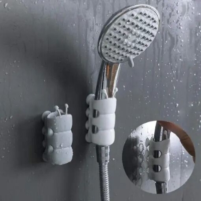Picture of 2pcs Bathroom Punch-Free Relocatable Wall Shower Head Bracket Suction Cup Holder-The Asia Express