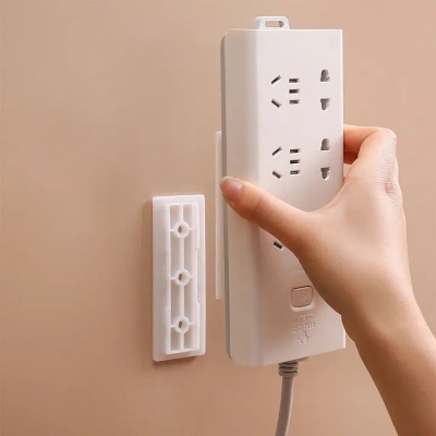 Picture of Self-Adhesive Desktop Socket Fixer, Adhesive Punch Free Socket Holder Cable Management Punch Free Surge Protector-The Asia Express-Multicolor