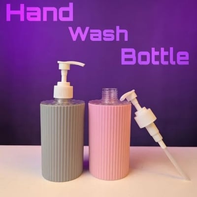 Picture of 1 Pis Plastic Hand Wash Liquid Jar With Bathroom Soap Dispenser Hand Wash Refile Bottle ( 320 ml). The Asia Express.-Multicolor