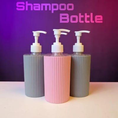 Picture of 1 Pis Plastic Hand Wash Liquid Jar With Bathroom Soap Dispenser Hand Wash Refile Bottle ( 320 ml). The Asia Express.-Multicolor