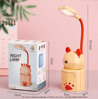 Picture of Book Lamp Rechargeable Bed Light Reading Light For Kids Mighty Bright Book Lights Kids Lamps for Bedrooms Girls,Kids Reading Light Cute Design USB Charging Warm Light 360 Degrees Gooseneck-The Asia Express-Multicolor