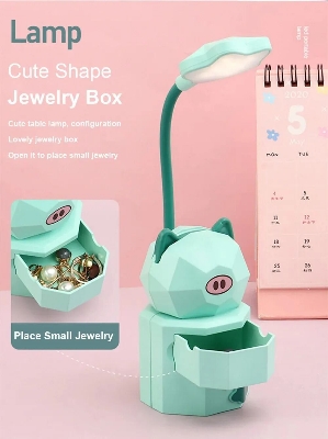 Picture of Book Lamp Rechargeable Bed Light Reading Light For Kids Mighty Bright Book Lights Kids Lamps for Bedrooms Girls,Kids Reading Light Cute Design USB Charging Warm Light 360 Degrees Gooseneck-The Asia Express-Multicolor