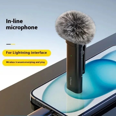 Picture of Ulanzi WM-10 Microphone Wireless Mini Noise Reduction Bluetooth Lavalier Microphone For Smartphone Ecording Interviews Videos_ The Asia Express-Black