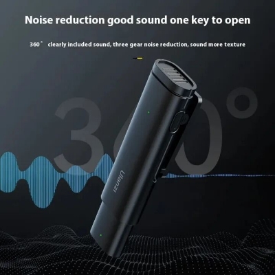 Picture of Ulanzi WM-10 Microphone Wireless Mini Noise Reduction Bluetooth Lavalier Microphone For Smartphone Ecording Interviews Videos_ The Asia Express-Black