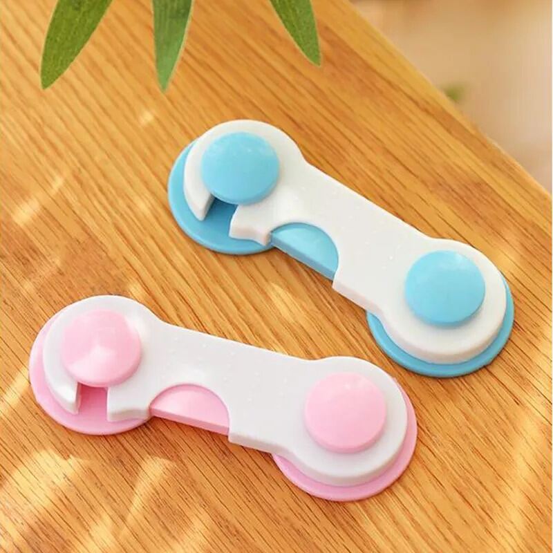 Picture of Creative Baby Kids Safety Lock Box Drawer Cupboard Cabinet Wardrobe Door Fridge Safety Lock Prevent Children From Opening Drawers Toddler Safety Protector- The Asia Express-Multicolor