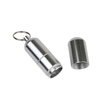 Picture of Mini Aluminium Cigarette Case, Key Ring with Cigarette Cases, Waterproof Round Cigarettes for Men, Portable Cigarette Box for Travel, Hiking, Camping- The Asia Express