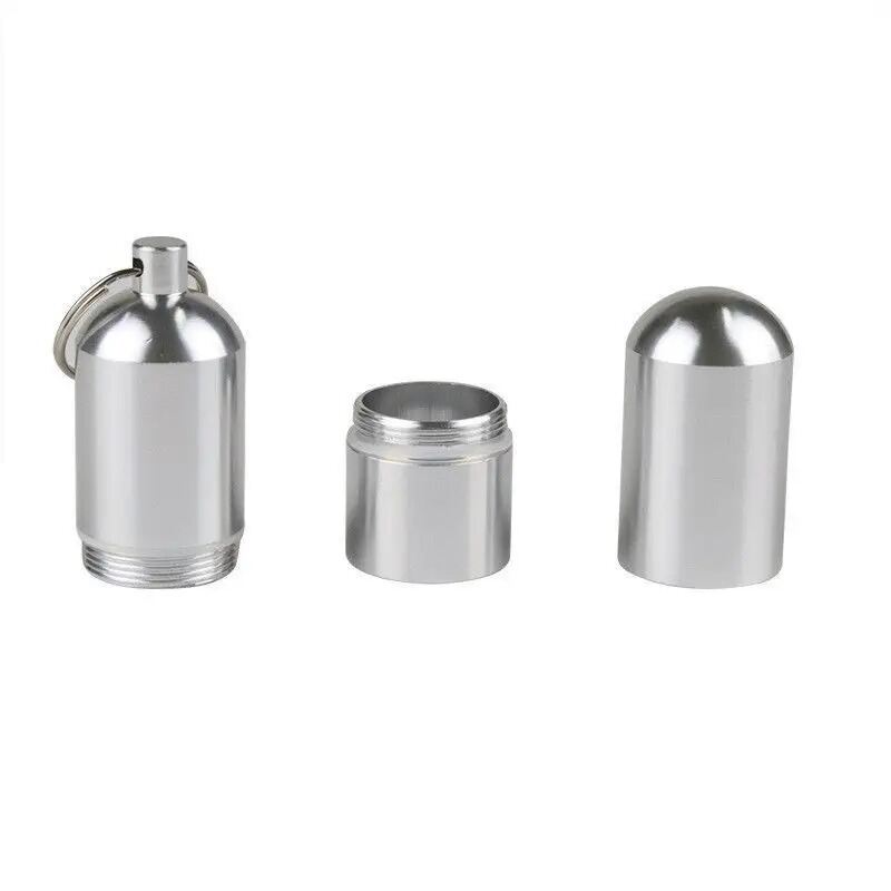 Picture of Mini Aluminium Cigarette Case, Key Ring with Cigarette Cases, Waterproof Round Cigarettes for Men, Portable Cigarette Box for Travel, Hiking, Camping- The Asia Express
