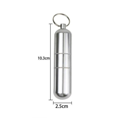 Picture of Mini Aluminium Cigarette Case, Key Ring with Cigarette Cases, Waterproof Round Cigarettes for Men, Portable Cigarette Box for Travel, Hiking, Camping- The Asia Express
