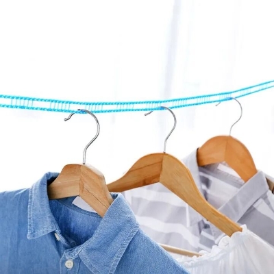 Picture of 5M Outdoor Clothesline Nylon Non-Slip Laundry Line Rope Cloth Hanging Rope Travel Business Windproof Clothes Cord- The Asia Express-Multicolor