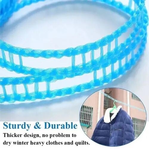Picture of 5M Outdoor Clothesline Nylon Non-Slip Laundry Line Rope Cloth Hanging Rope Travel Business Windproof Clothes Cord- The Asia Express-Multicolor