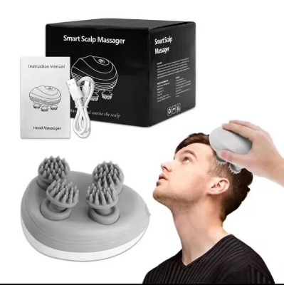 Picture of Portable Cordless Head Scratcher Stress Relax Hair Growth Electric Head Massager with 4 Claws for Deep Massage- The Asia Express-Multicolor