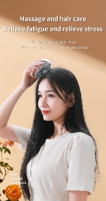 Picture of Portable Cordless Head Scratcher Stress Relax Hair Growth Electric Head Massager with 4 Claws for Deep Massage- The Asia Express-Multicolor