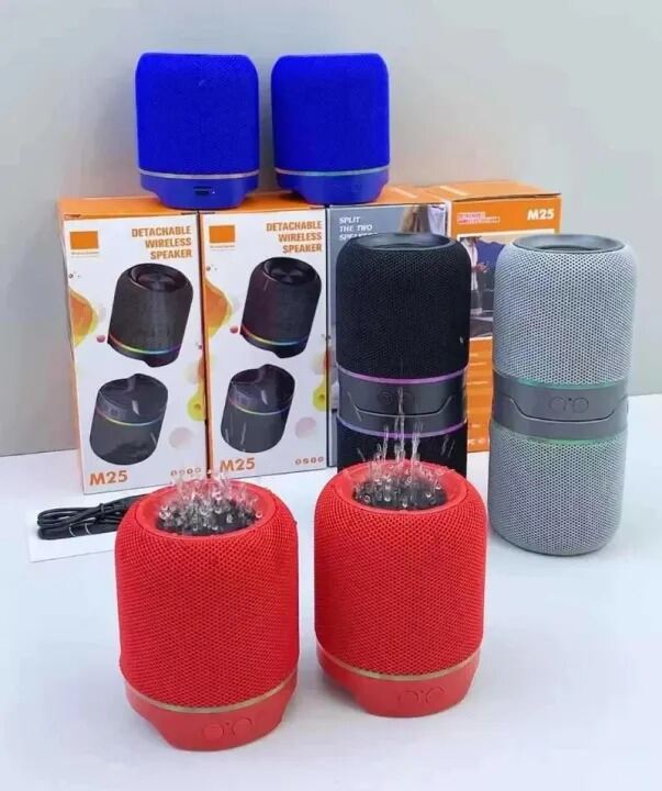 Picture of 2-in-1 Magnetic Speaker Wireless Bluetooth Speaker Dazzling Split Subwoofer Wireless Bluetooth Audio RGB Outdoor Wireless - The Asia Express