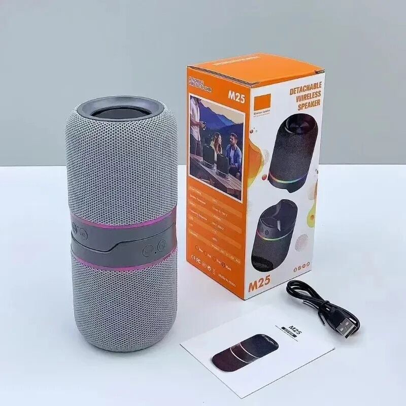 Picture of 2-in-1 Magnetic Speaker Wireless Bluetooth Speaker Dazzling Split Subwoofer Wireless Bluetooth Audio RGB Outdoor Wireless - The Asia Express