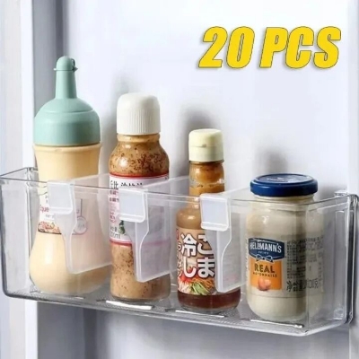 Picture of 12pcs Practical Refrigerator Storage Divider for Kitchen Organization Perfect for Arranging Eggs Bottles kitchen accessories dish rack- The Asia Express