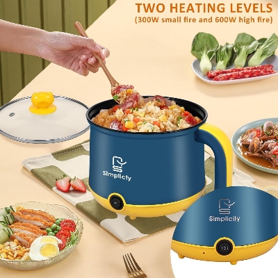 Picture of Multi Stainless Steel Pots Electric Rice Cooker Nonstick Frying Pan Cooking Soup Pot Cookware Electric Skillet- The Asia Express-Multicolor