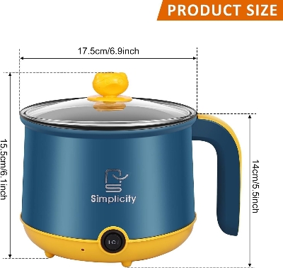 Picture of Multi Stainless Steel Pots Electric Rice Cooker Nonstick Frying Pan Cooking Soup Pot Cookware Electric Skillet- The Asia Express-Multicolor