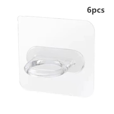Picture of 4/6pcs Multifunctional Wall-Mounted Round Hooks Free Punching Seamless Paste Storage Rack Kitchen Bathroom Household Ring Hange- The Asia Express