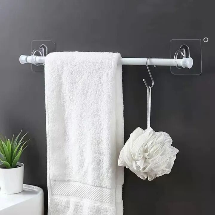 Picture of 4/6pcs Multifunctional Wall-Mounted Round Hooks Free Punching Seamless Paste Storage Rack Kitchen Bathroom Household Ring Hange- The Asia Express