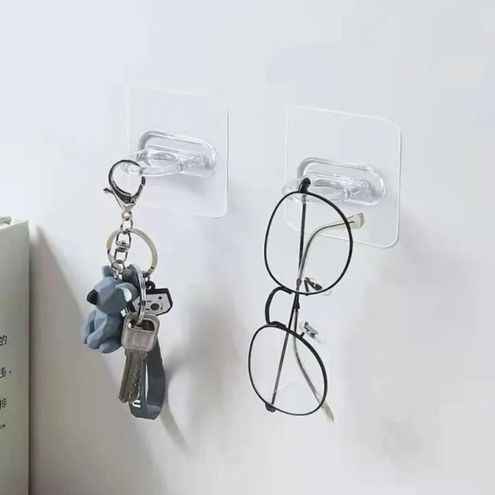 Picture of 4/6pcs Multifunctional Wall-Mounted Round Hooks Free Punching Seamless Paste Storage Rack Kitchen Bathroom Household Ring Hange- The Asia Express