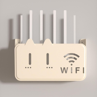 Picture of Wall Mounted WiFi Router Shelf Box – ABS Plastic Wireless Router Holder & Organizer – Hidden Cable Storage Bracket – Space Saver for Home & Office – Easy Install –  Wall Mounted Decorative Internet Box (1Pcs MultiColor)-The Asia Express-Multicolor
