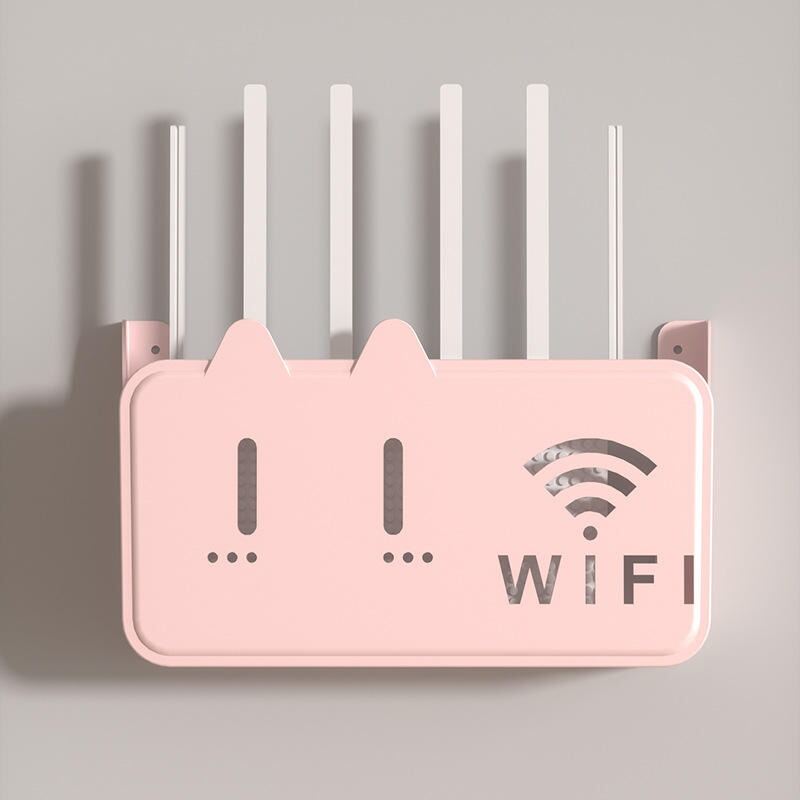 Picture of Wall Mounted WiFi Router Shelf Box – ABS Plastic Wireless Router Holder & Organizer – Hidden Cable Storage Bracket – Space Saver for Home & Office – Easy Install –  Wall Mounted Decorative Internet Box (1Pcs MultiColor)-The Asia Express-Multicolor