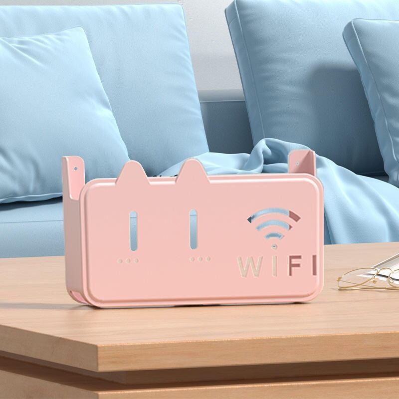 Picture of Wall Mounted WiFi Router Shelf Box – ABS Plastic Wireless Router Holder & Organizer – Hidden Cable Storage Bracket – Space Saver for Home & Office – Easy Install –  Wall Mounted Decorative Internet Box (1Pcs MultiColor)-The Asia Express-Multicolor