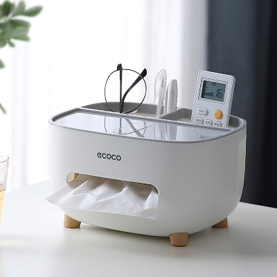 Picture of ECOCO Cute Large Storage Napkin Holder Multi-functional Car Tissue Box Light Luxury Storage Box Desktop- The Asia Express