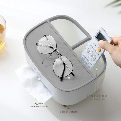 Picture of ECOCO Cute Large Storage Napkin Holder Multi-functional Car Tissue Box Light Luxury Storage Box Desktop- The Asia Express