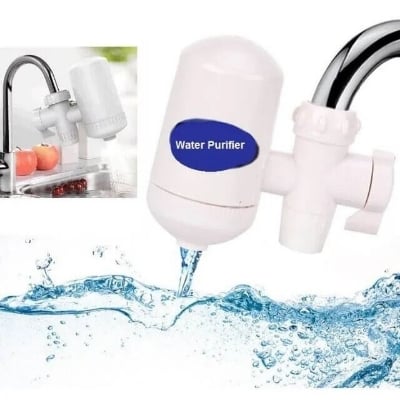 Picture of Faucet Water Filter with Washable Ceramic Filter Cartridge Tap Water Purifier For Household Kitchen Faucet Percolator- The Asia Express