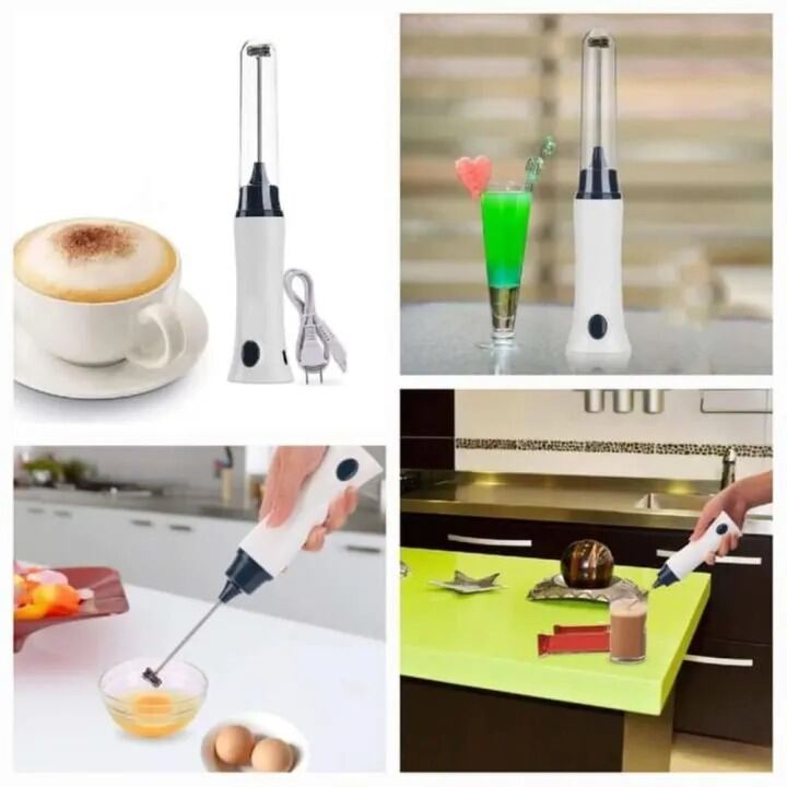 Picture of Electric Milk Foamer Blender Wireless Coffee Whisk Mixer Handheld Egg Beater Cappuccino Frother Mixer USB Portable Kitchen Tools- The Asia Express