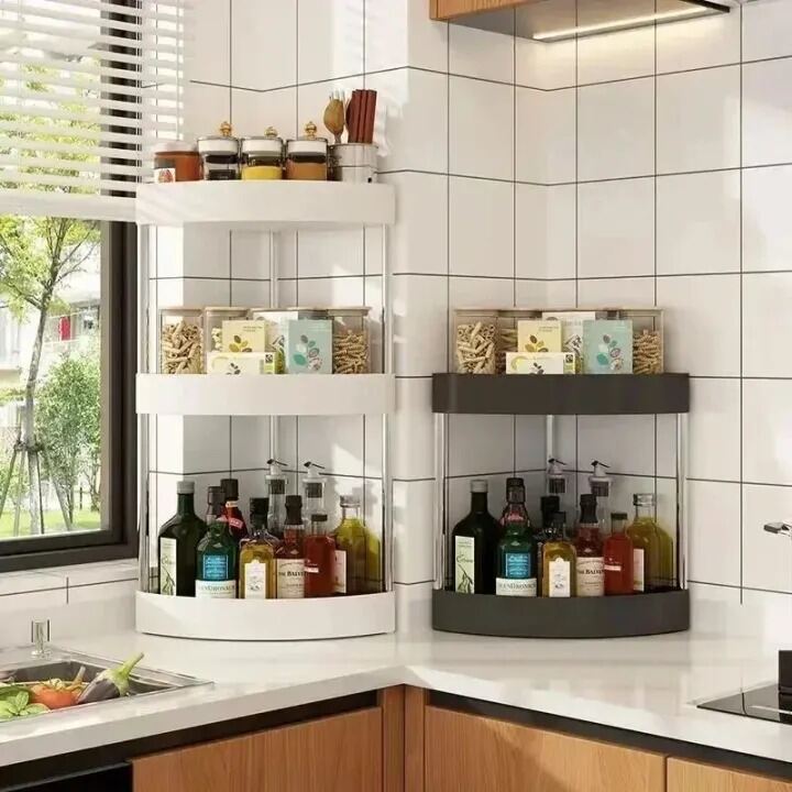 Picture of 4 Layer Storage Cart with Wheels High Load Bearing Bathroom Kitchen Organizer Rack-Multicolor